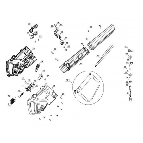 VAKUUM-GEBLäSE SCHREDDER 3433300 GC-EL 2500E EINHELL Dinamitek 3