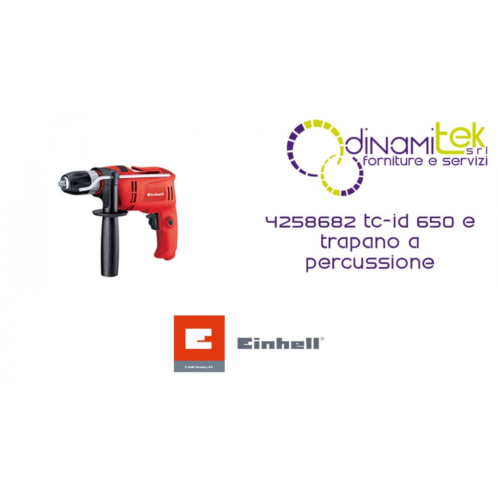 TRAPANO A PERCUSSIONE 4258682 TC-ID 650 E EINHELL Dinamitek 1