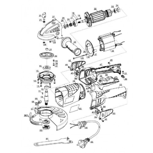 SMERIGLIATRICE ANGOLARE 4430840 TE-AG 230/2000 EINHELL Dinamitek 3