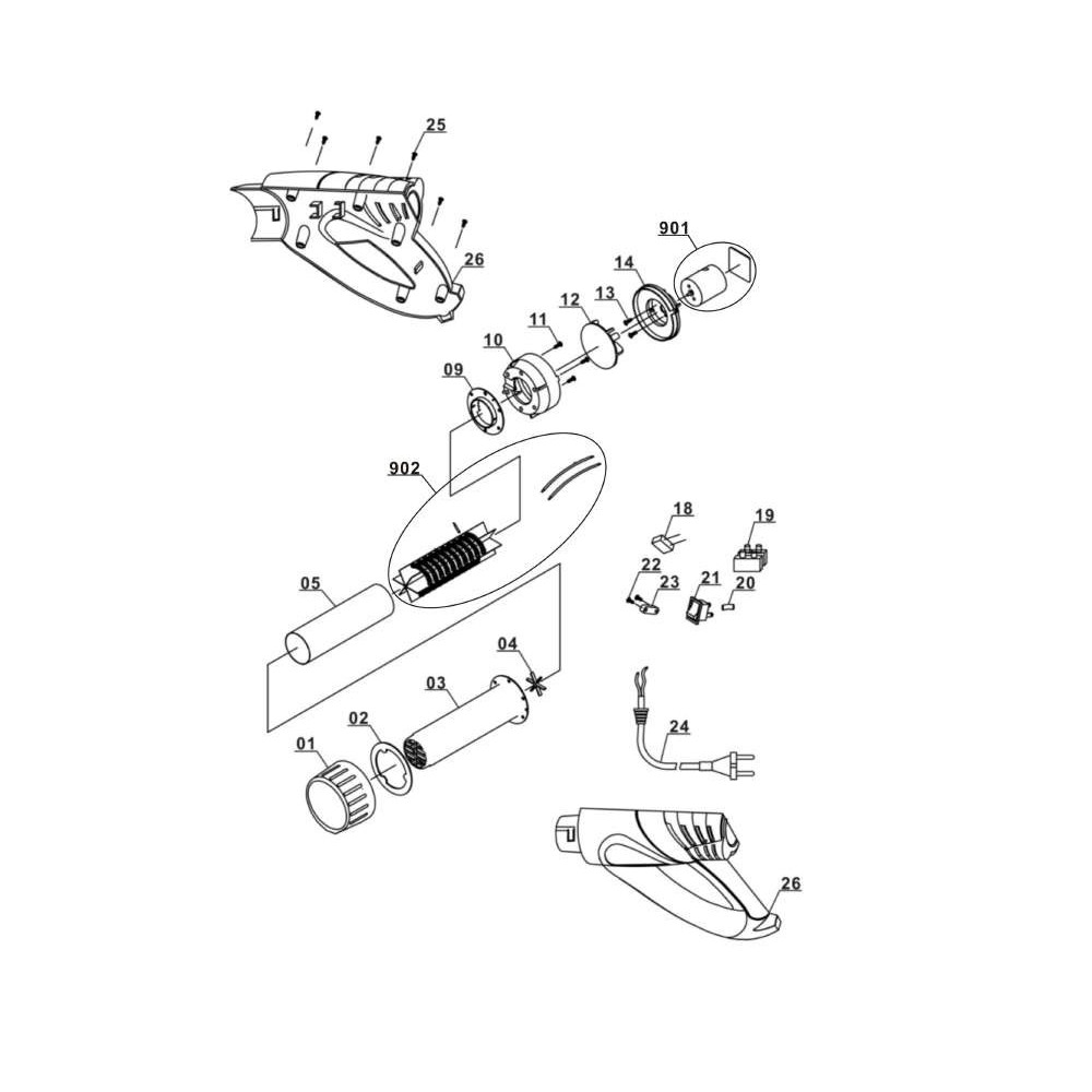PISTOLA DE CALOR 4520179 TH-HA 2000/1 EINHELL Dinamitek 3