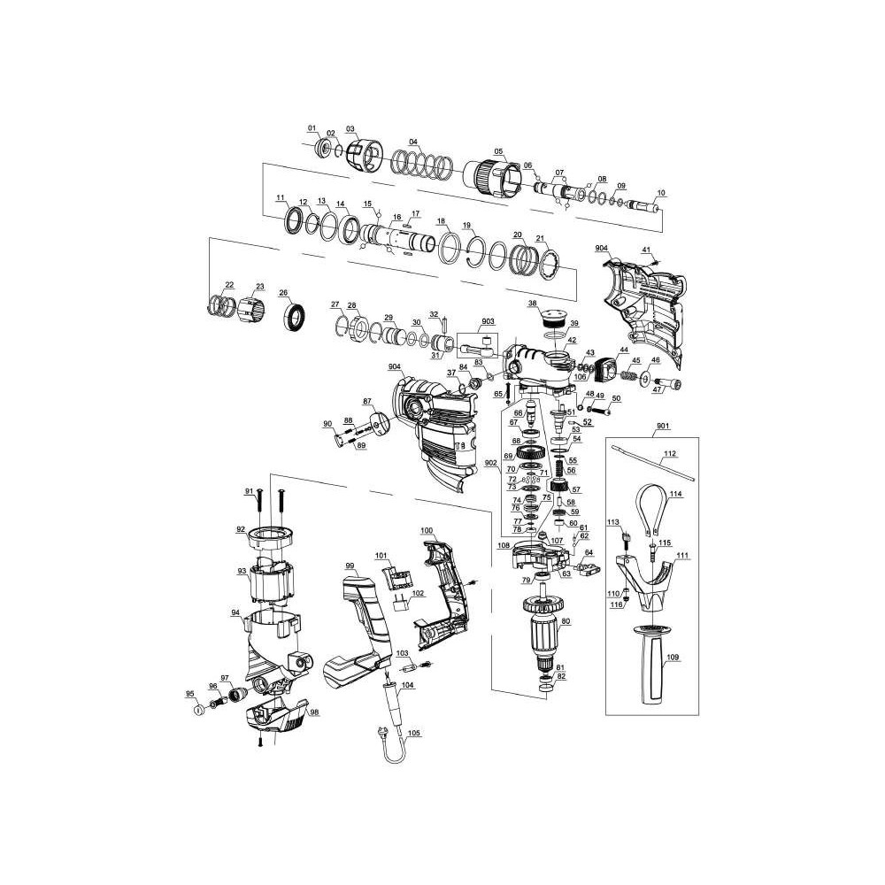 MARTELLO TASSELLATORE 4258478 TH-RH 1600 EINHELL Dinamitek 3