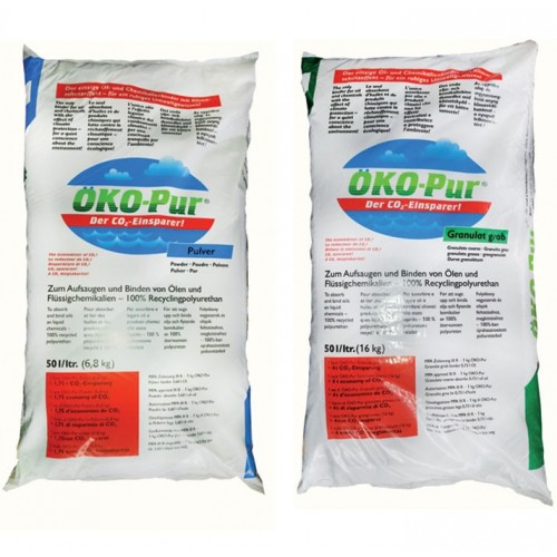 OKO-PUR PLUS ABSORBENT BINDER AIRBANK TO THE TOTAL SATURATION OF OILS AND HYDROCARBONS Dinamitek 2