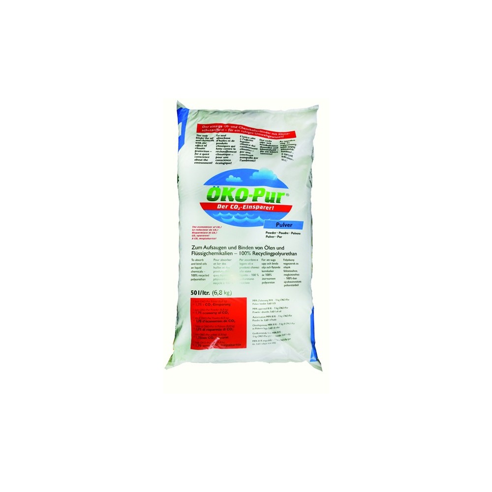 OKO-PUR, PLUS ABSORBANT LIANT AIRBANK à LA SATURATION TOTALE DES HUILES ET HYDROCARBURES Dinamitek 3