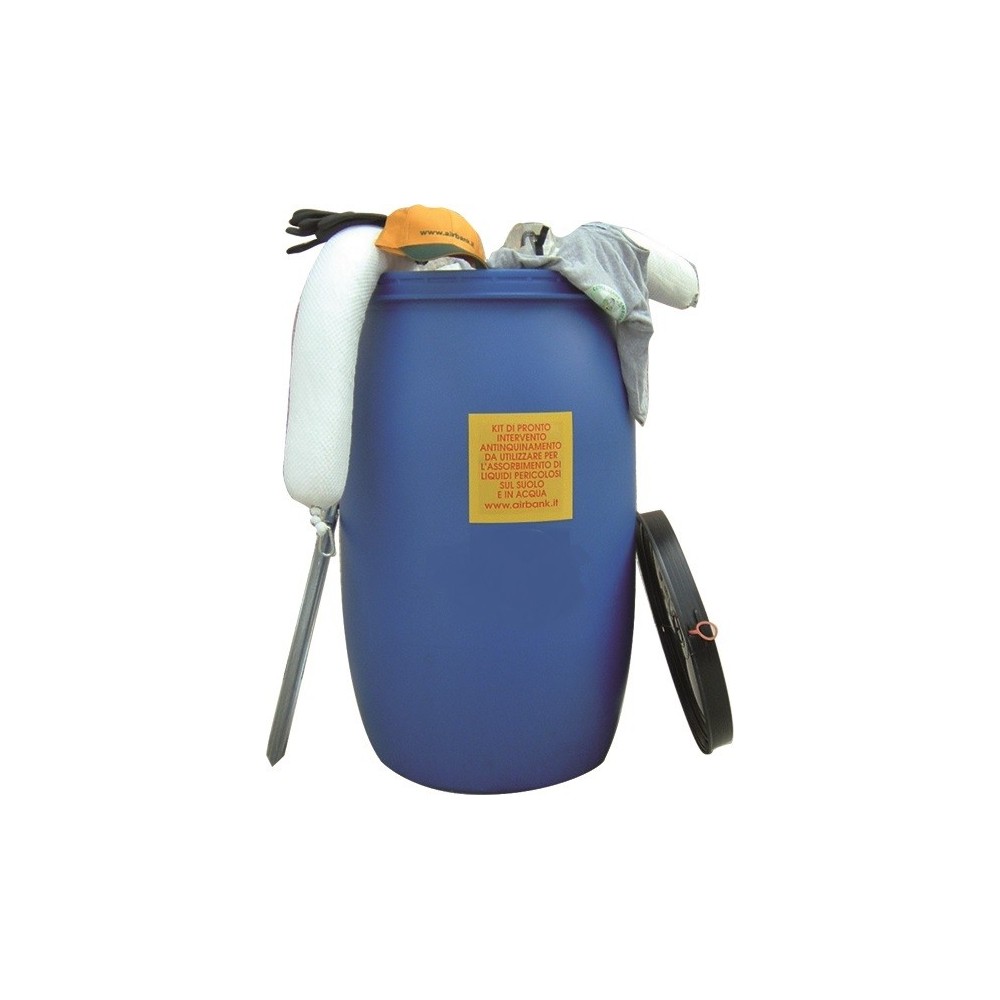 KIT ABSORBENTE AIRBANK RECIPIENTE CILíNDRICO DE ACEITES E HIDROCARBUROS DE PETRóLEO ULTRA Dinamitek 2