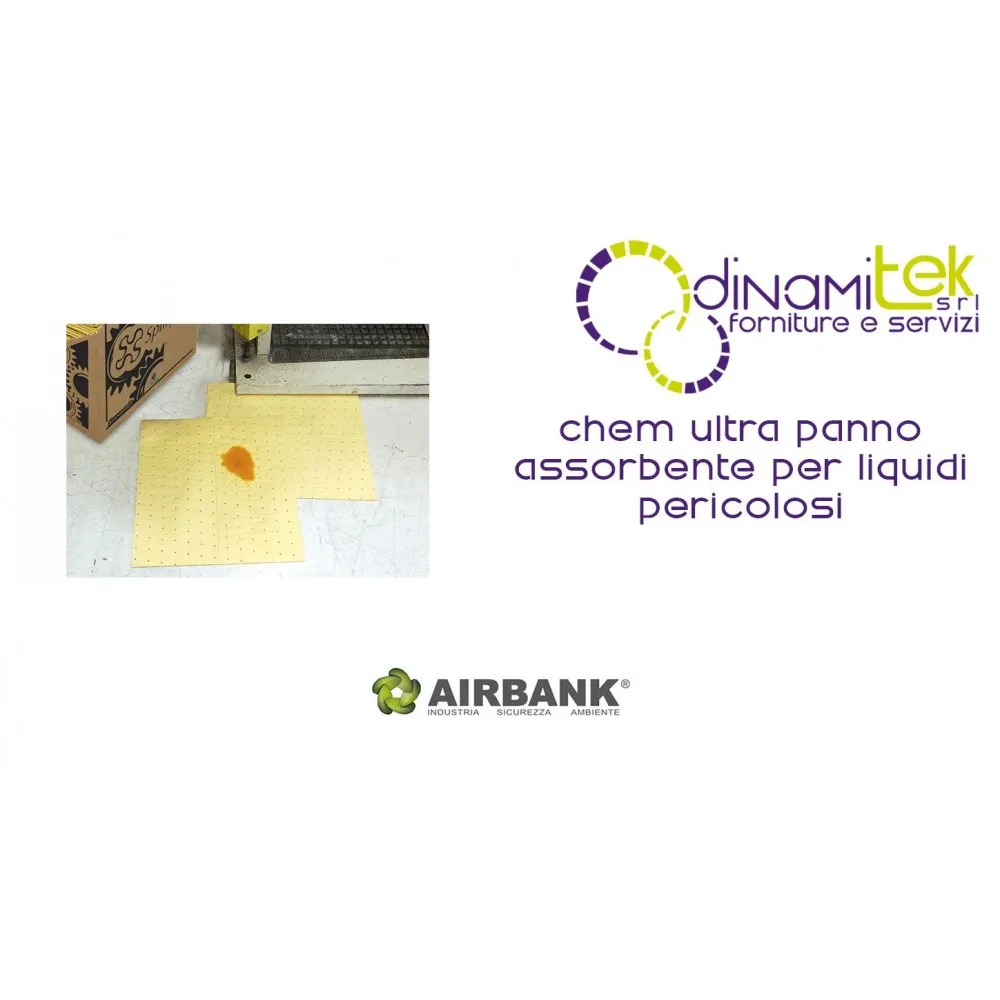 SAUGFäHIGES TUCH AIRBANK FüR GEFäHRLICHE FLüSSIGKEITEN CHEM ULTRA Dinamitek 1