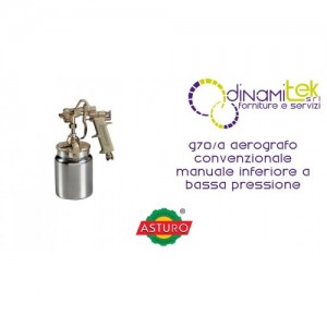 AIRBRUSH CONVENTIONAL MANUAL LOWER LOW-PRESSURE G70/A ASTURO Dinamitek 1