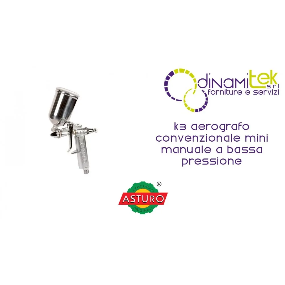 AIRBRUSH CONVENTIONAL MANUAL MINI LOW-PRESSURE K3 ASTURO Dinamitek 1