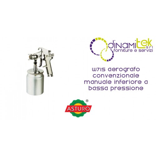 AERóGRAFO MANUAL CONVENCIONAL INFERIOR DE BAJA PRESIóN W71S ASTURO Dinamitek 1