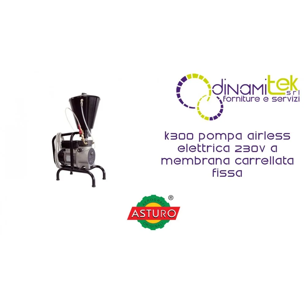 AIRLESS BOMBA ELéCTRICA DE 230V DE LA MEMBRANA DESCRIPCIóN FIJA K300 ASTURO Dinamitek 1