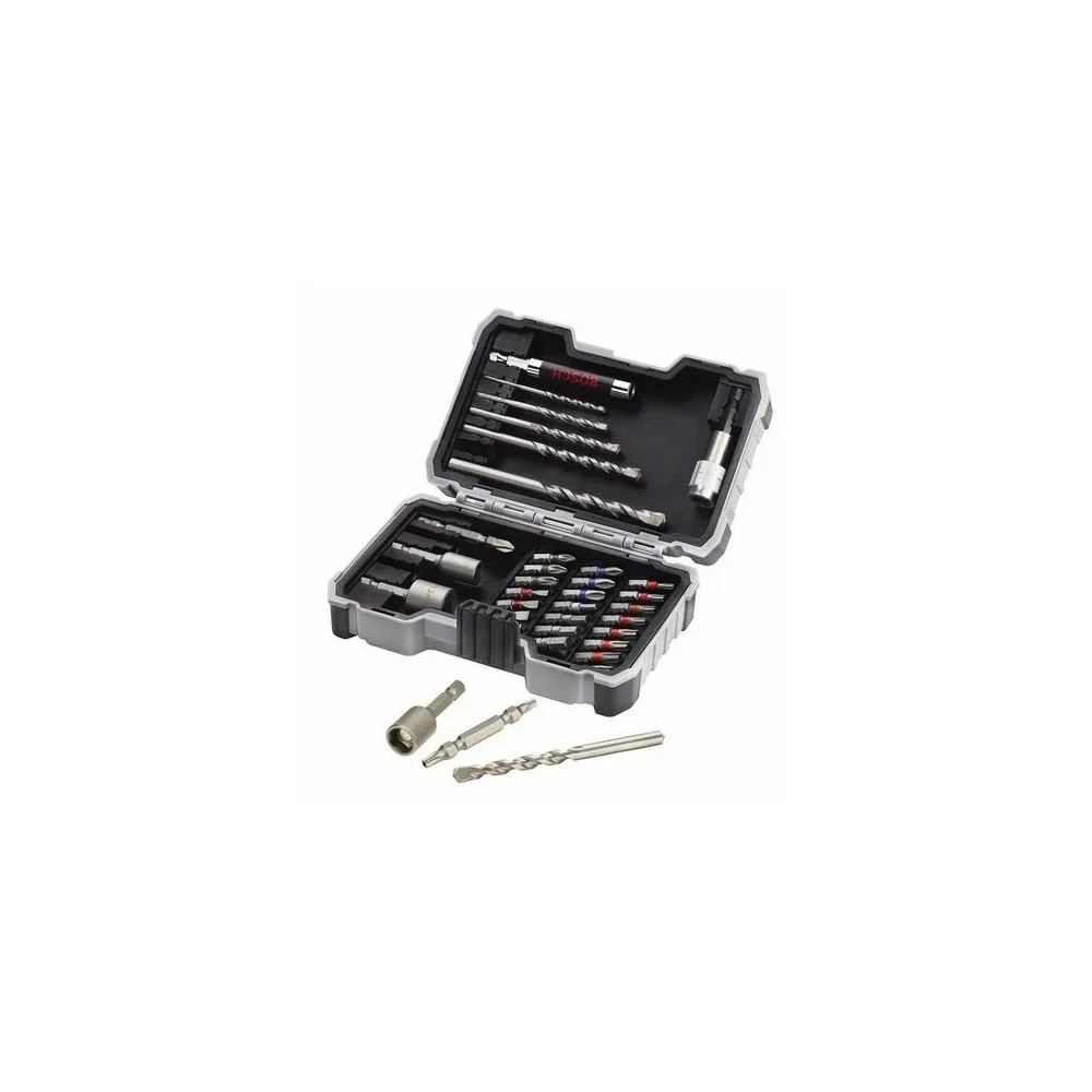 2.607.017.326-879 SET DE FORETS ET EMBOUTS DE VISSAGE 35 PCS BOSCH Dinamitek 2