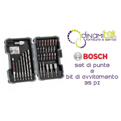 2.607.017.327-879 SATZ BOHRER UND BITS SCHRAUBEN-AUF 35 STüCK BOSCH Dinamitek 1