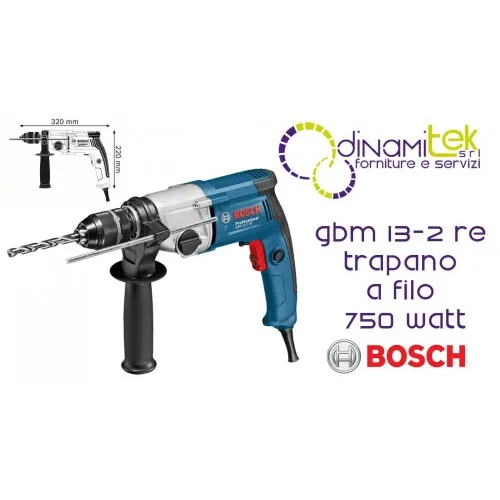 PERCEUSE à FIL DE 750 WATT GBM 13-2 RE BOSCH Dinamitek 1