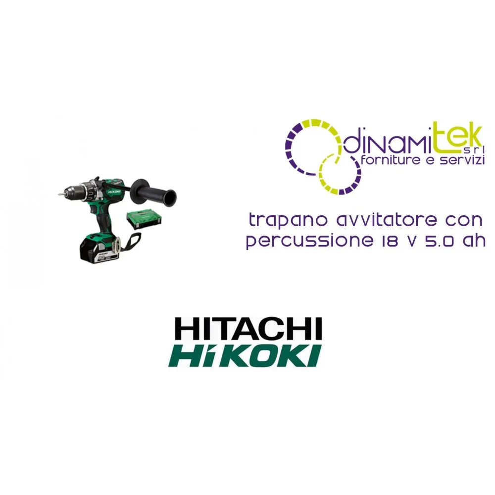 DV18DBL2 FORET PILOTE HIKOKI AVEC PERCUSSION 18 V 5,0 AH Dinamitek 1