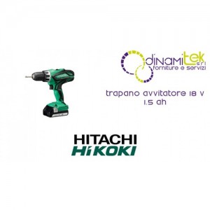 DV18DJL TALADRO ATORNILLADOR 18 V 1.5 AH HIKOKI Dinamitek 1