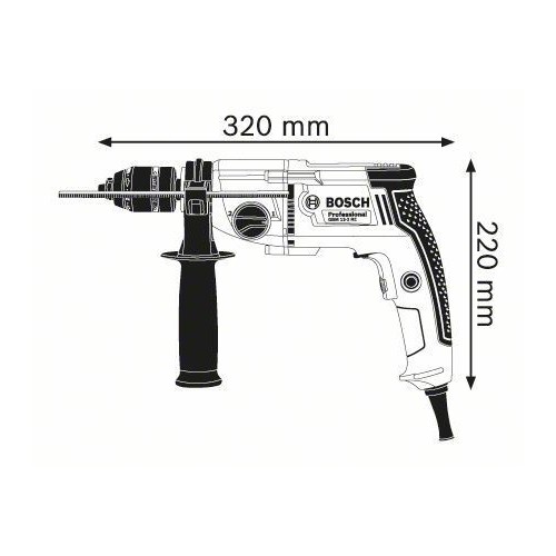 DRILL-DRAHT-750 WATT GBM 13-2 RE BOSCH Dinamitek 3