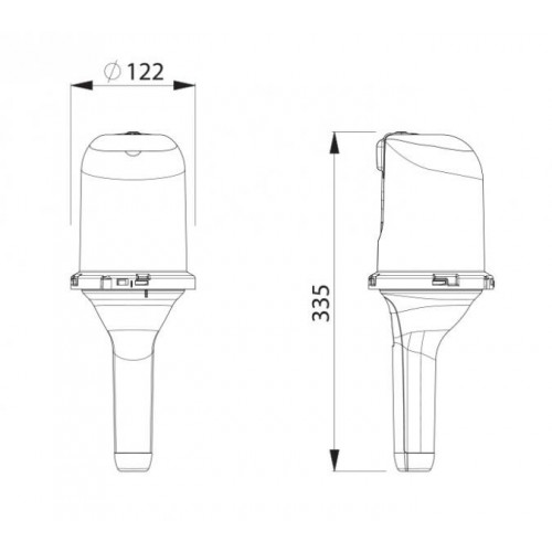 5908/370 CARRETE DE CABLE CON Y LA LáMPARA 370 5000