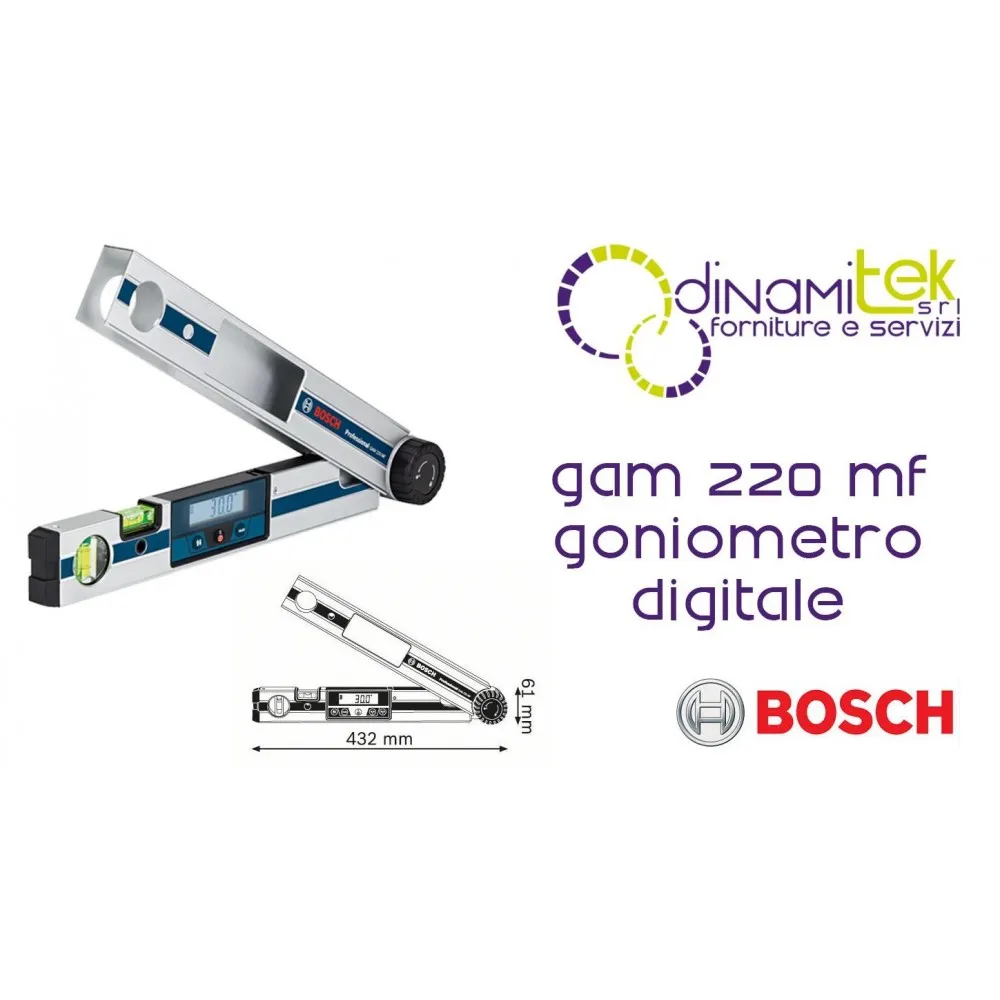 WINKELMESSER DIGITAL GAM 220 MF BOSCH Dinamitek 1