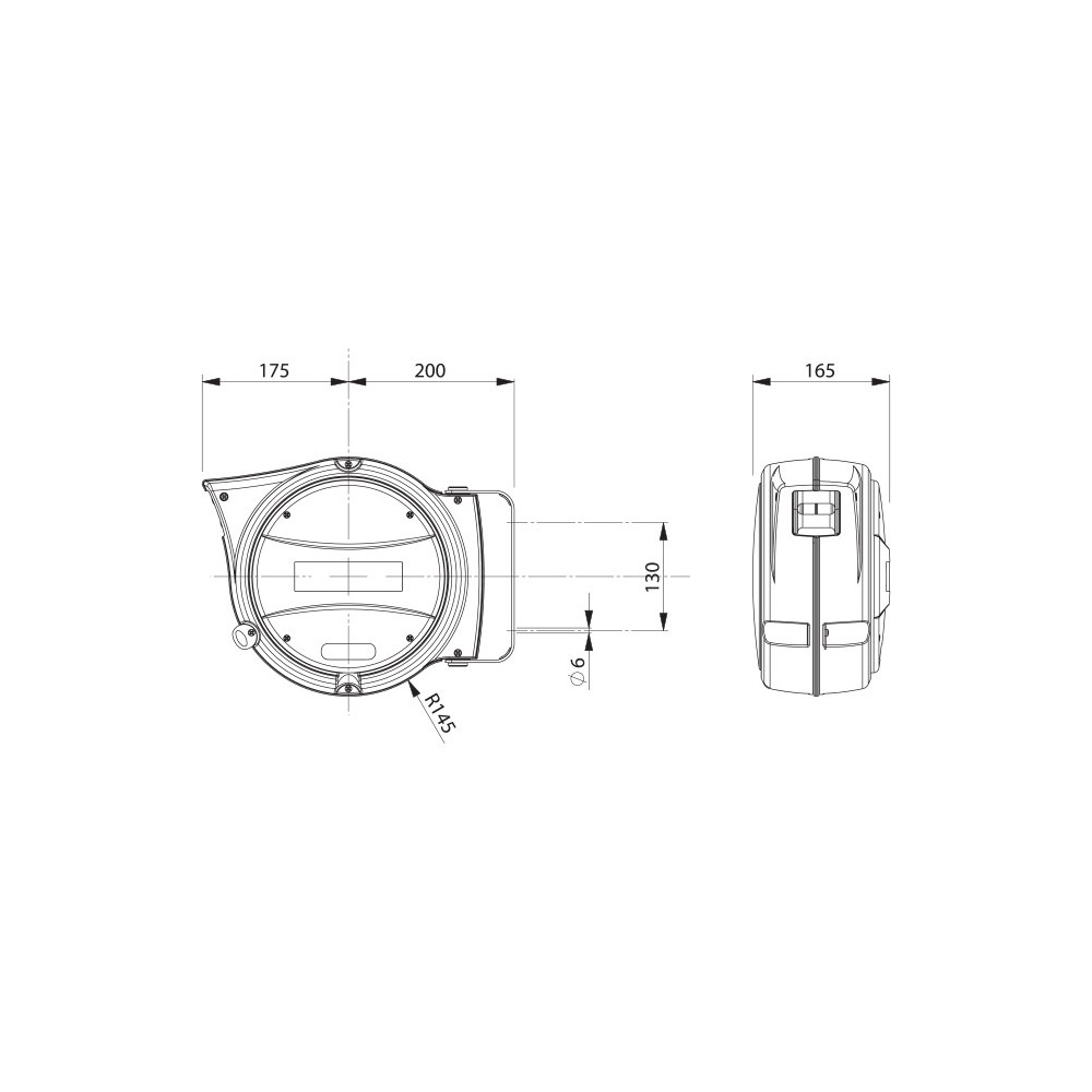 AL47/330 230V AVVOLGICAVO CON LAMPADA 330 COB LED SERIE AL ZECA Dinamitek 4