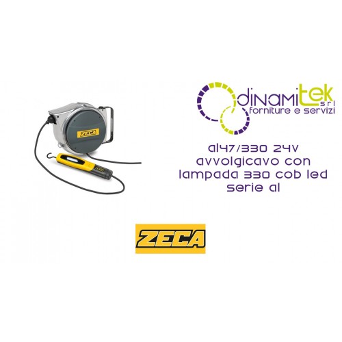 AL47/330 24V AVVOLGICAVO CON LAMPADA 330 COB LED SERIE AL ZECA Dinamitek 1