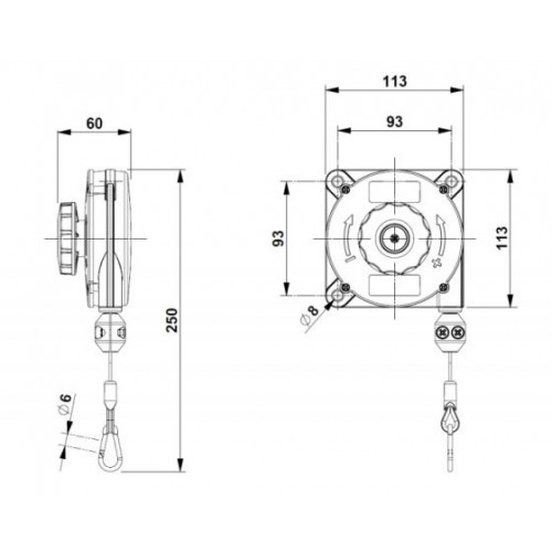 620 BALANCER 0.4 KG-1 CâBLE EN ACIER INOXYDABLE ZECA Dinamitek 3