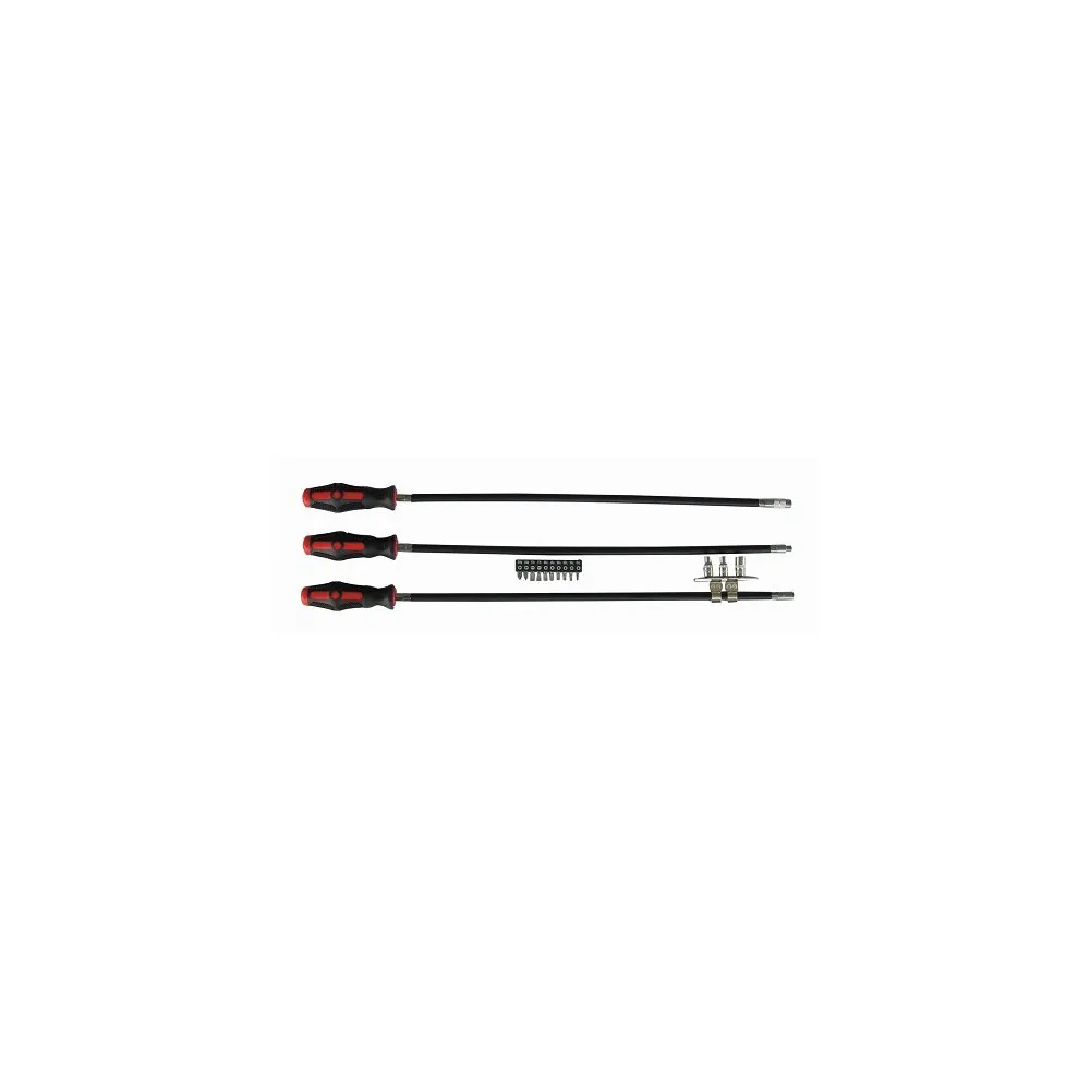 SET 3 GIRAVITI FLESSIBILI CON INSERTI K50043 KRAVM ATTACCO 1/4" Dinamitek 2