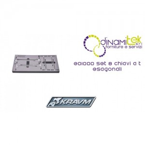 SET OF 8 KEYS, T HEX E01000 KRAVM Dinamitek 1