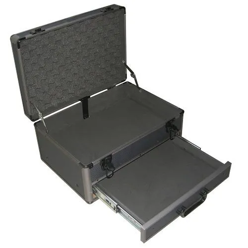 ALUMINIUM PANNIERS WITH DRAWER 30133 KRAVM Dinamitek 3