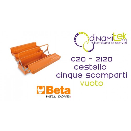 BETA C20 - 2120 CESTELLO ESTENDIBILE A CINQUE SCOMPARTI IN LAMIERA VUOTO Dinamitek 1