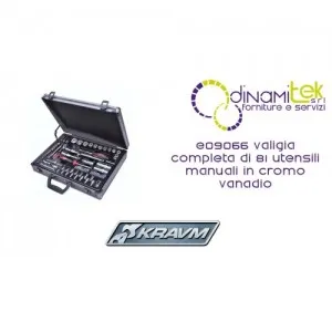 KOFFER VOLLER 81 HANDWERKZEUGE CHROM-VANADIUM E09066 KRAVM Dinamitek 1