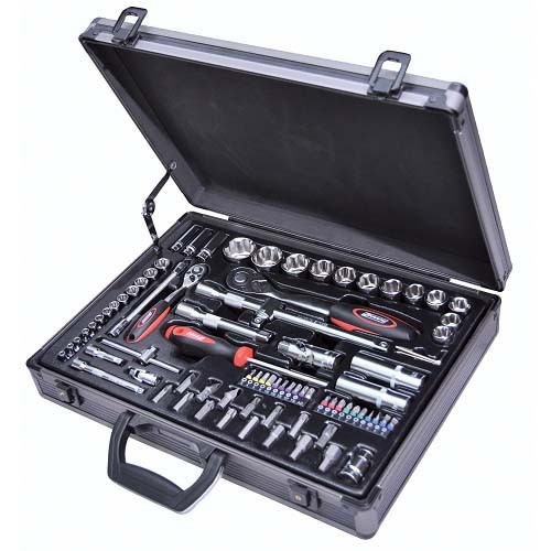 KOFFER VOLLER 81 HANDWERKZEUGE CHROM-VANADIUM E09066 KRAVM Dinamitek 2