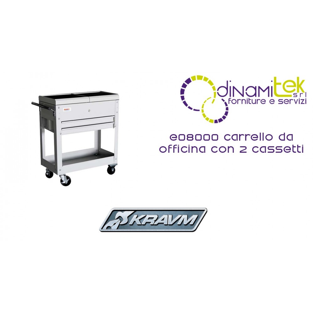 CARRITO DE COMPRAS DE TIENDA CON 2 CAJONES E08000 KRAVM Dinamitek 1