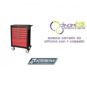 SHOPPING-CART-SHOP MIT 7 SCHUBLADEN E09010 KRAVM Dinamitek 1