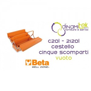 BETA C20L - 2120L CESTELLO ESTENDIBILE A CINQUE SCOMPARTI IN LAMIERA VUOTO Dinamitek 1