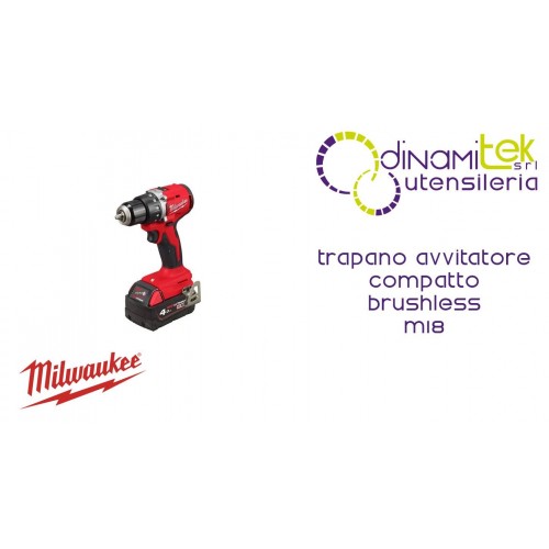 MILWAUKEE TRAPANO A PERCUSSIONE COMPATTO BRUSHLESS M18 Dinamitek 1