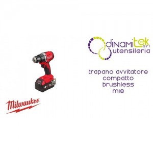 MILWAUKEE TRAPANO A PERCUSSIONE COMPATTO BRUSHLESS M18 Dinamitek 1