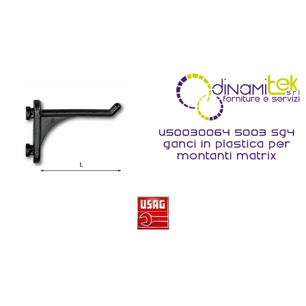 500 ganci a J in plastica da 1,8 pollici, ganci per calzini, per espositori al dettaglio, colore: nero
