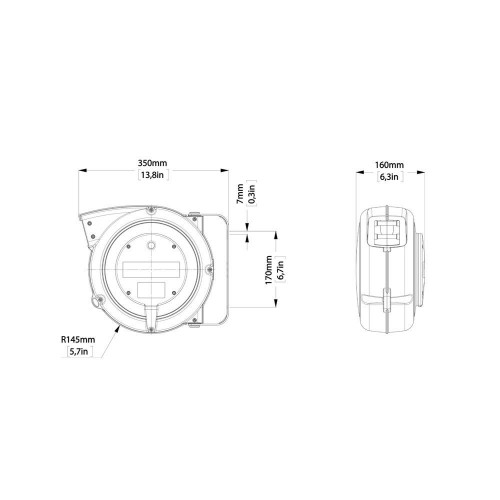 ZECA 4210 IP65 AVVOLGICAVO INDUSTRIALE SERIE 4000 Dinamitek 3