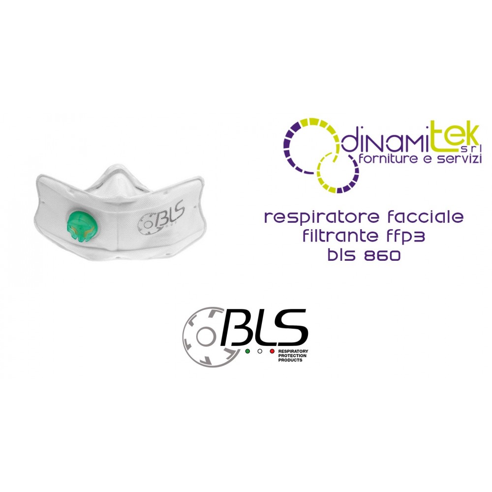 2071Z3860RESPIRATOREFACCIALEFILTRANTECLASSEFFP3CONVALVOLA860 BLS 860 BLS Dinamitek 1