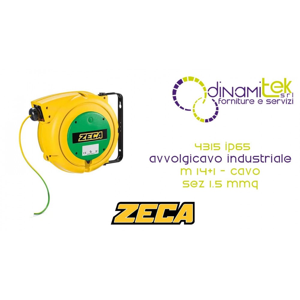 ZECA 4315 IP65 AVVOLGICAVO INDUSTRIALE SERIE 4000 Dinamitek 1