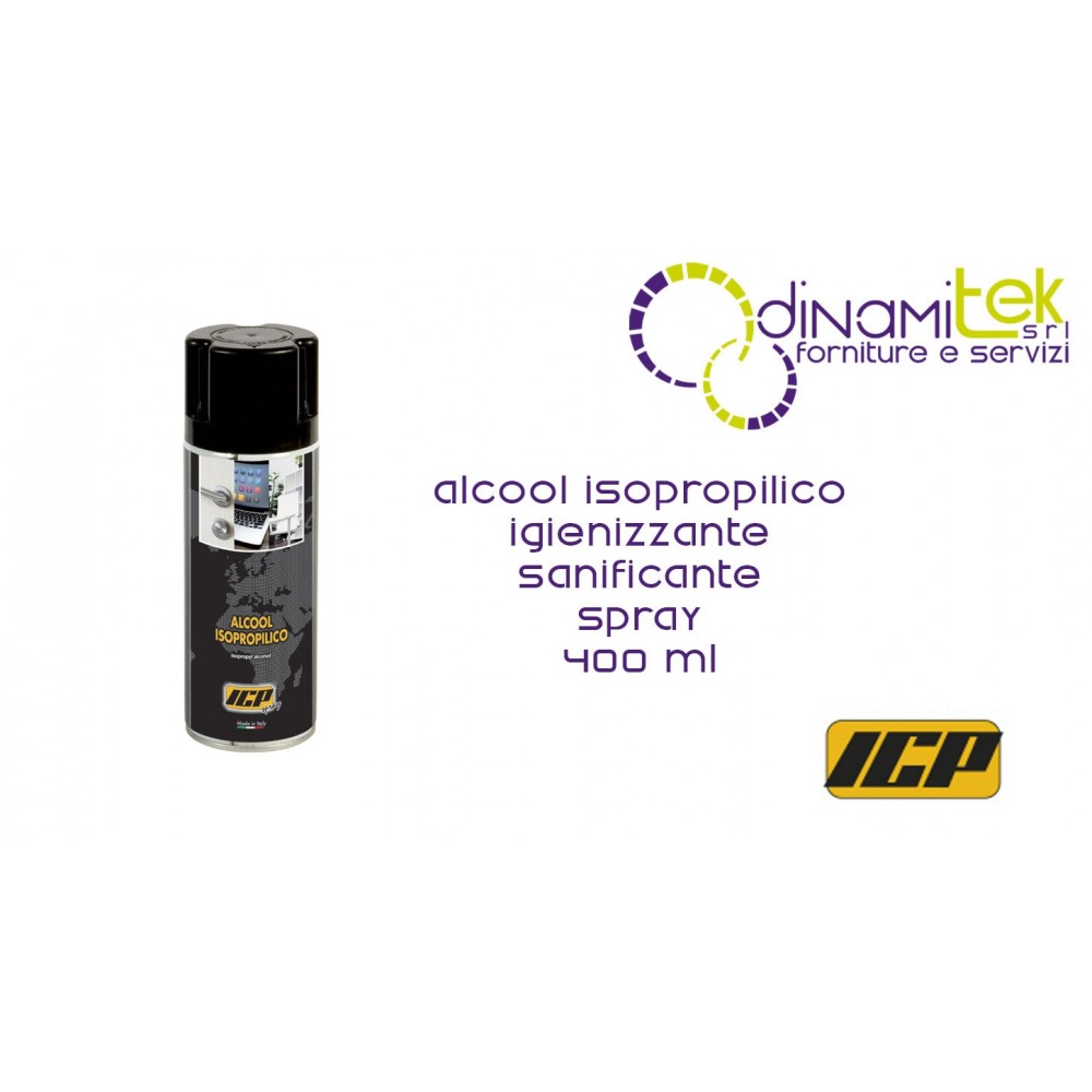 ICP00089AI ISOPROPYL-ALKOHOL SANITIZER SPRAY 400 ML Dinamitek 1