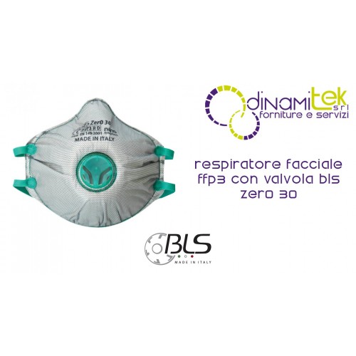 BLS 030 KLASSE FFP3 FILTER-ATEMSCHUTZMASKE MIT BLS-VENTIL Dinamitek 1