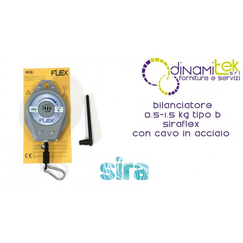 EQUILIBRADOR 0,5-1,5 KG TIPO B CABLE DE ACERO SIRAFLEX Dinamitek 1