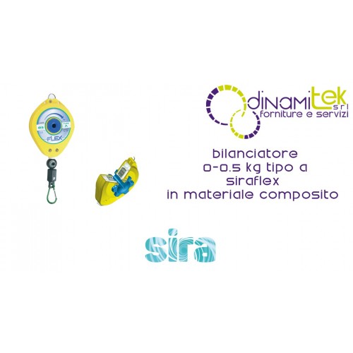 BILANCIATORE 0-0,5 KG TIPO A GIALLO SIRAFLEX Dinamitek 1