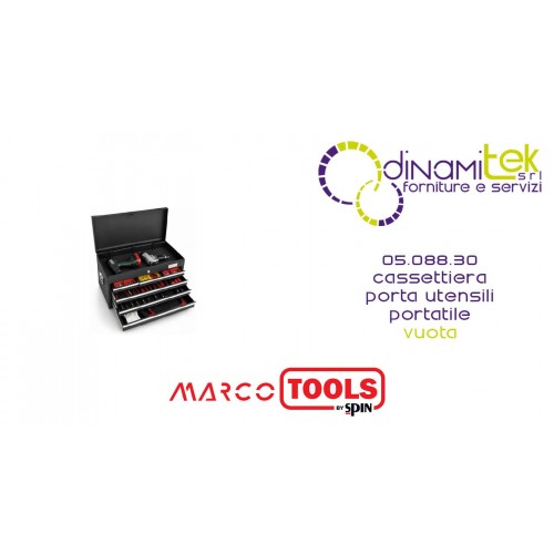 05.088.30 CASSETTIERA PORTA UTENSILI PORTATILE (vuota) SPIN MARCO TOOLS Dinamitek 1