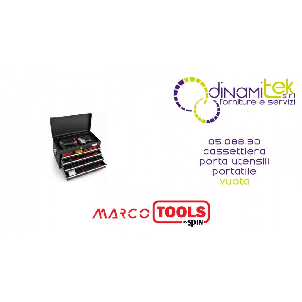 05.088.30 CASSETTIERA PORTA UTENSILI PORTATILE (vuota) SPIN MARCO TOOLS Dinamitek 1