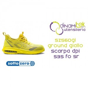 SOTTOZERO SZ560GI GROUND GIALLO GRIGIO SCARPA ANTINFORTUNISTICA S3S FO SR Dinamitek 1