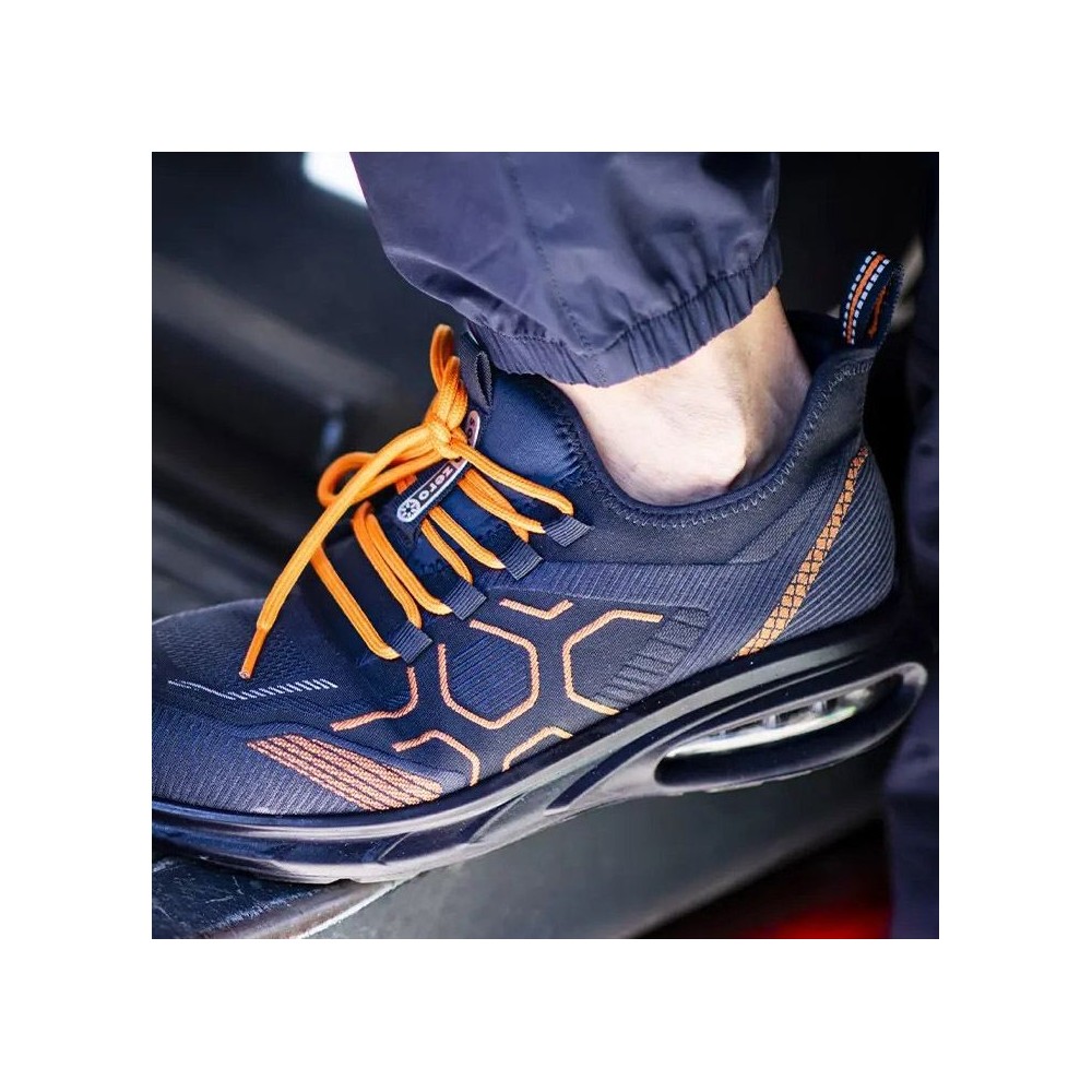 SOTTOZERO SZ560B GROUND BLU ARANCIO SCARPA ANTINFORTUNISTICA S3S FO SR Dinamitek 4