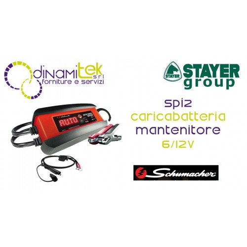 SCHUMACHER SPI2 CARICA BATTERIE MANTENITORE 6V 12V Dinamitek 1