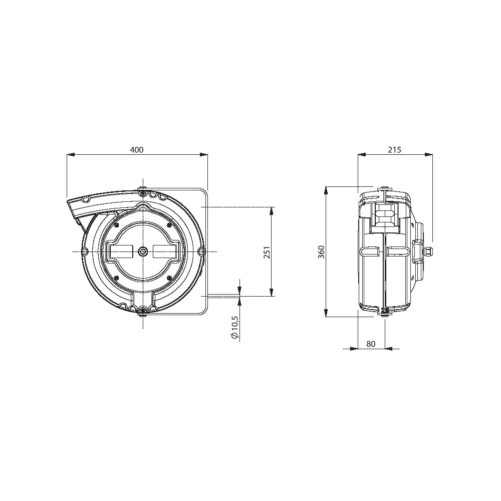 6067/PRC/IP65 AVVOLGICAVO INDUSTRIALE SERIE 6000PRC IP65 ZECA Dinamitek 3