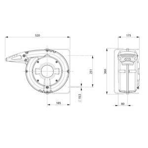 6386/PRL/IP65 AVVOLGICAVO INDUSTRIALE SERIE 6000PRL IP65 ZECA Dinamitek 3